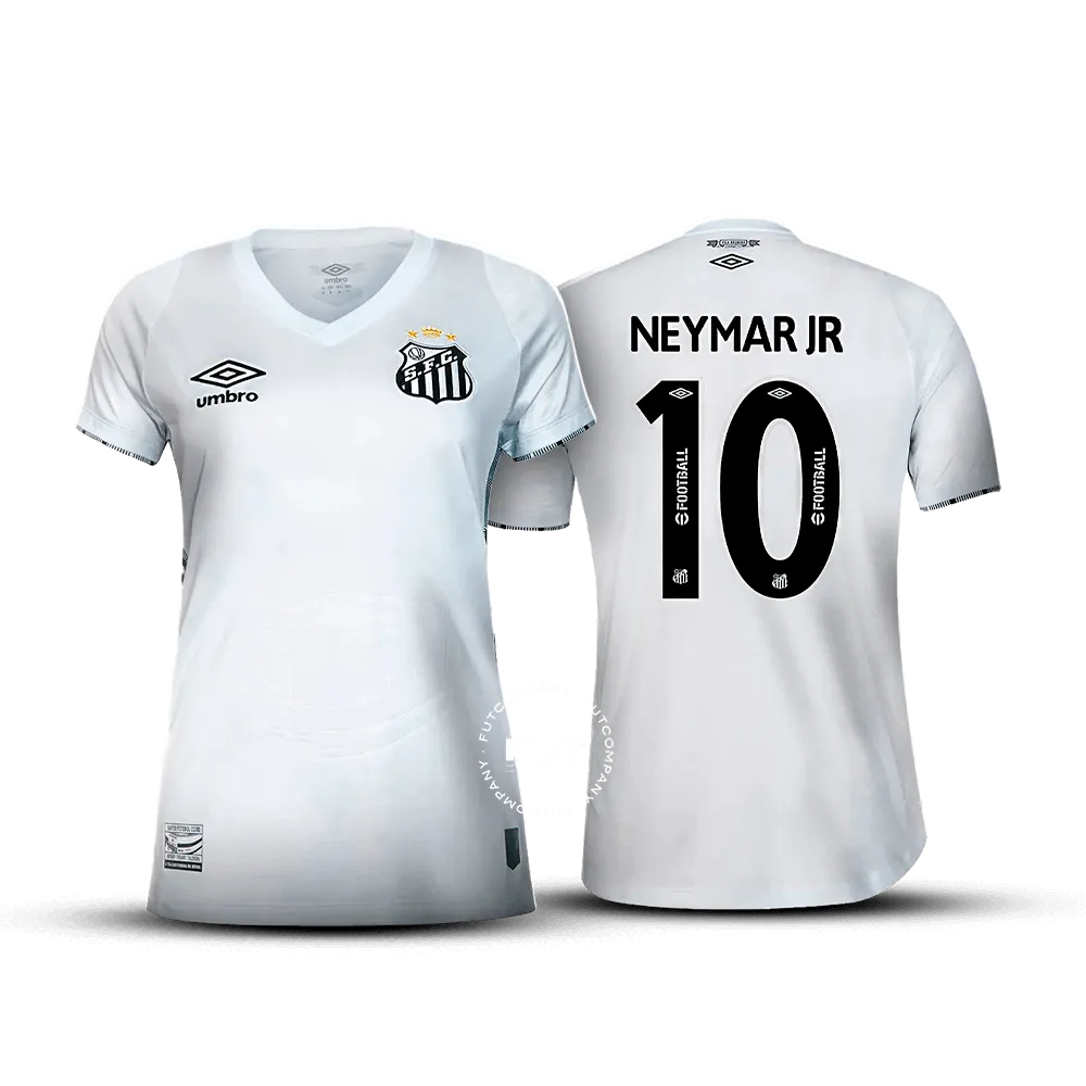 Camisa do Santos Feminina 2024/25 Home + #10 Neymar Jr